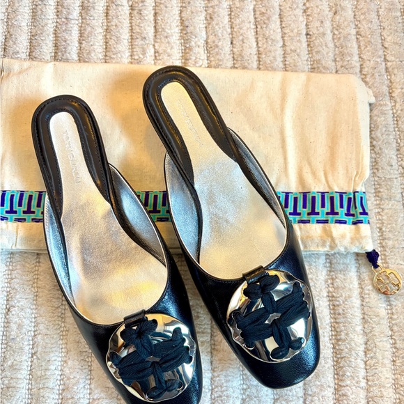 Tory Burch Black Women's Mule Shoes, women's size 6, NWT - Picture 6 of 13